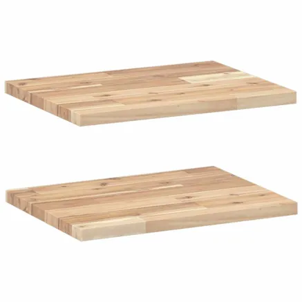 Étagères flottantes 2 pcs 40x30x2 cm acacia massif non traité 2