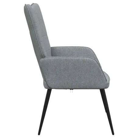Chaise de relaxation Gris clair Tissu