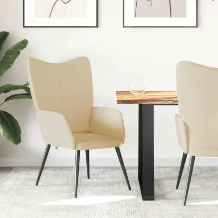 Chaise de relaxation Crème Tissu