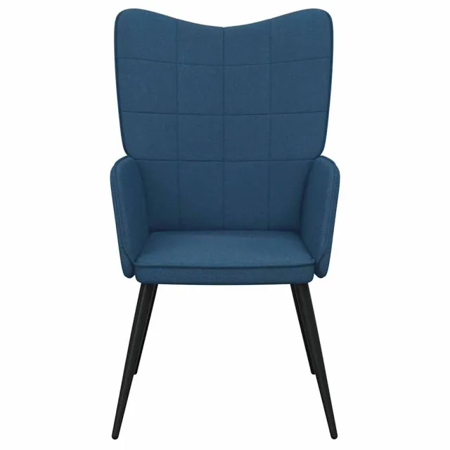 Chaise de relaxation Bleu Tissu