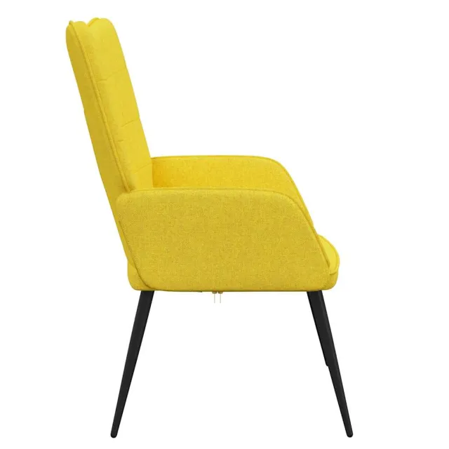 Chaise de relaxation Jaune moutarde Tissu