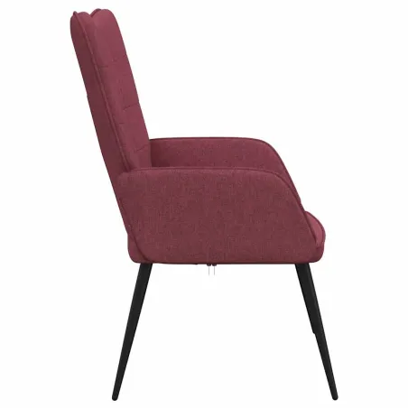 Chaise de relaxation Rouge bordeaux Tissu