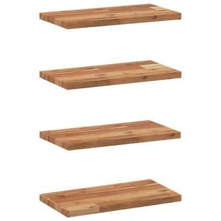 Étagères flottantes 4 pcs 40x20x2 cm acacia massif à l'huile 2