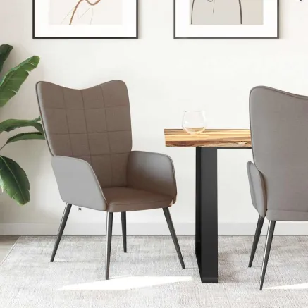 Chaise de relaxation Taupe Tissu