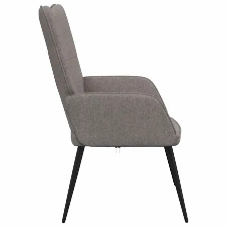 Chaise de relaxation Taupe Tissu