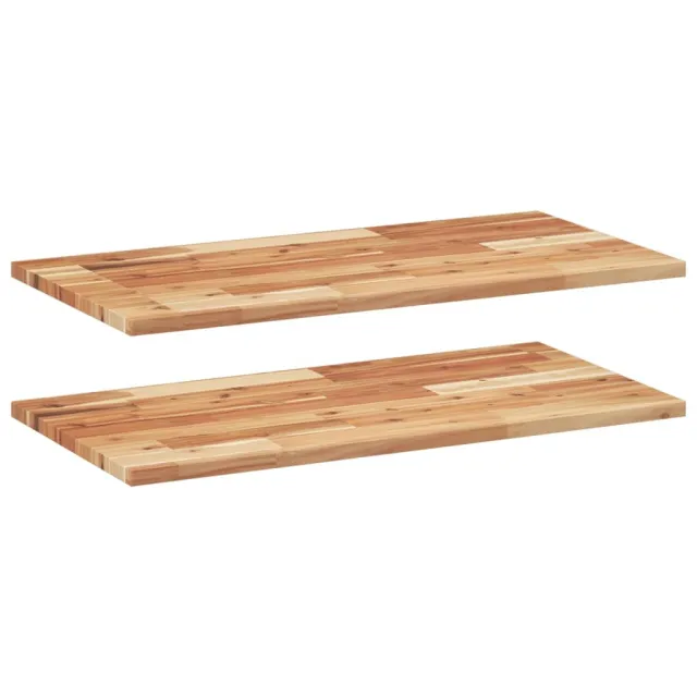 Étagères flottantes 2 pcs 60x40x2 cm acacia massif à l'huile