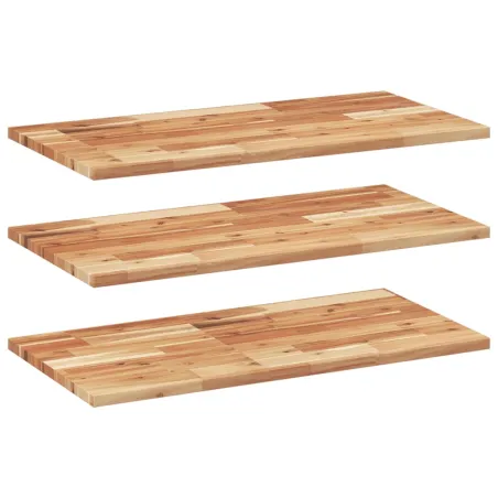 Étagères flottantes 3 pcs 60x40x2 cm acacia massif à l'huile