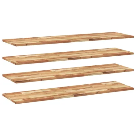 Étagères flottantes 4 pcs 160x40x2 cm acacia massif à l'huile 2