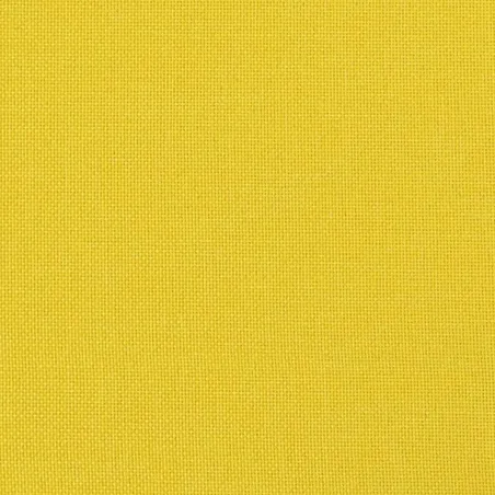 Chaise de relaxation avec tabouret Jaune moutarde Tissu