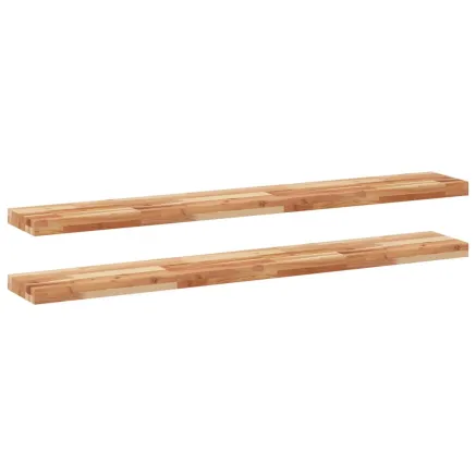 Étagères flottantes 2 pcs 120x20x4 cm acacia massif à l'huile 2