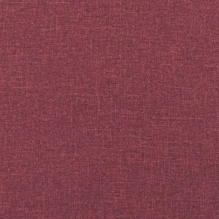 Chaise de relaxation avec tabouret Rouge bordeaux Tissu