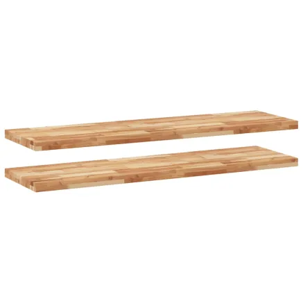 Étagères flottantes 2 pcs 120x40x4 cm acacia massif à l'huile 2