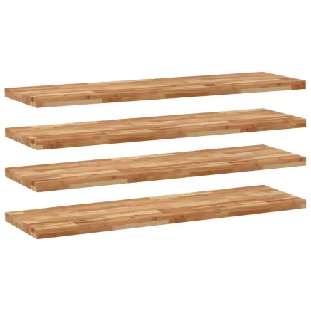 Étagères flottantes 4 pcs 120x40x4 cm acacia massif à l'huile 2