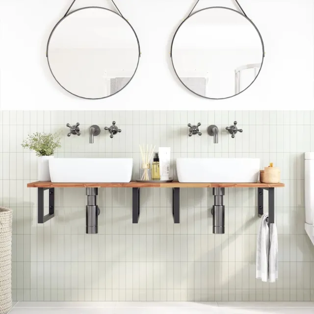 Dessus de meuble de salle de bain finition à l'huile 120x50x2cm