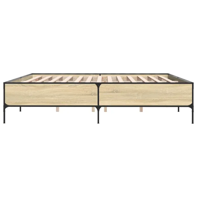 Cadre de lit sans matelas chêne sonoma 180x200 cm