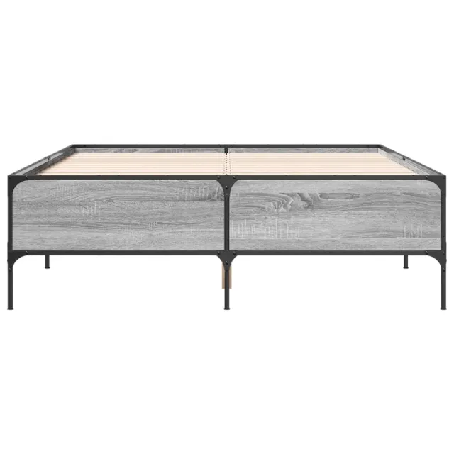 Cadre de lit sans matelas sonoma gris 120x190 cm