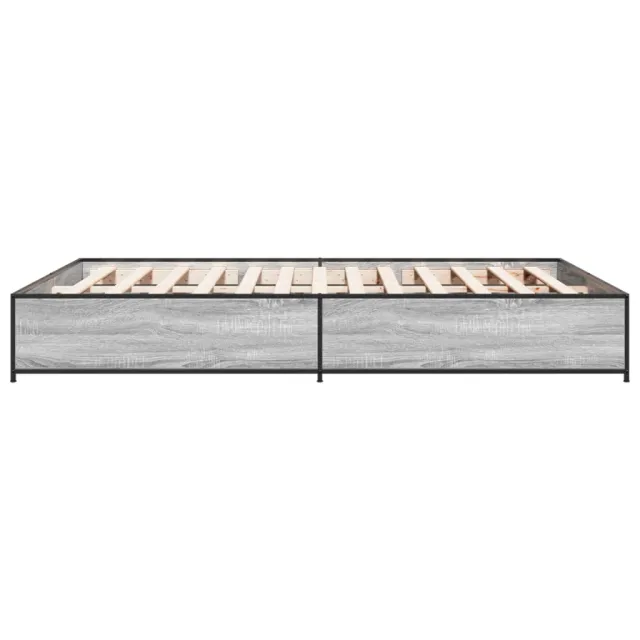 Cadre de lit sans matelas sonoma gris 120x200 cm