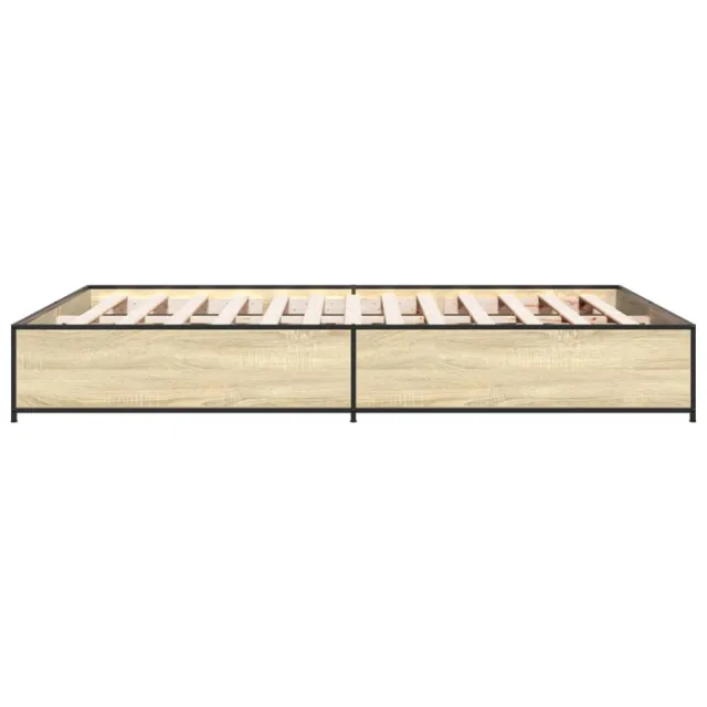 Cadre de lit sans matelas chêne sonoma 120x190 cm