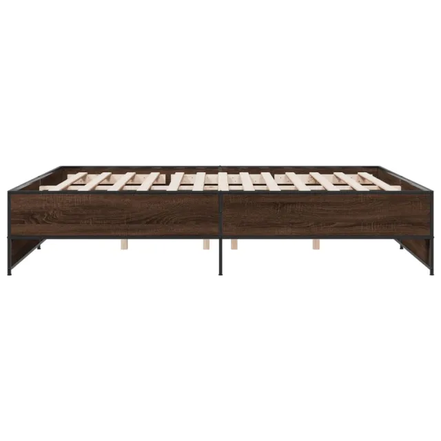 Cadre de lit sans matelas chêne marron 200x200 cm