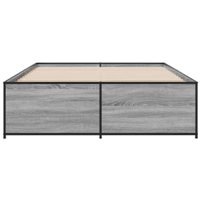 Cadre de lit sans matelas sonoma gris 120x200 cm