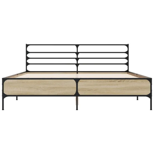 Cadre de lit sans matelas chêne sonoma 160x200 cm