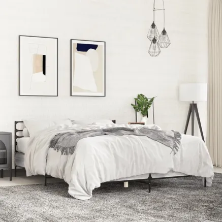 Cadre de lit sans matelas sonoma gris 160x200 cm