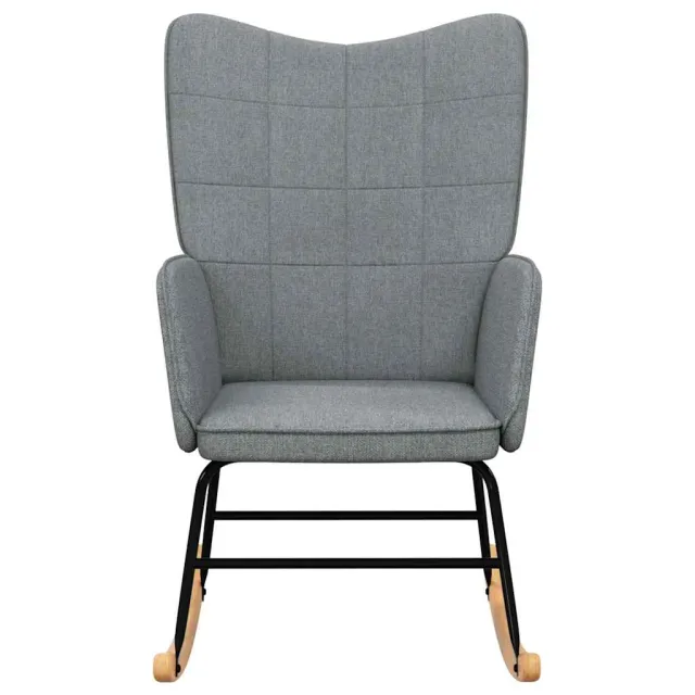 Chaise à bascule Gris clair Tissu