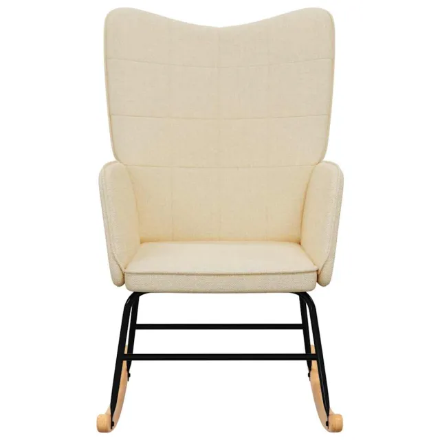 Chaise à bascule Crème Tissu