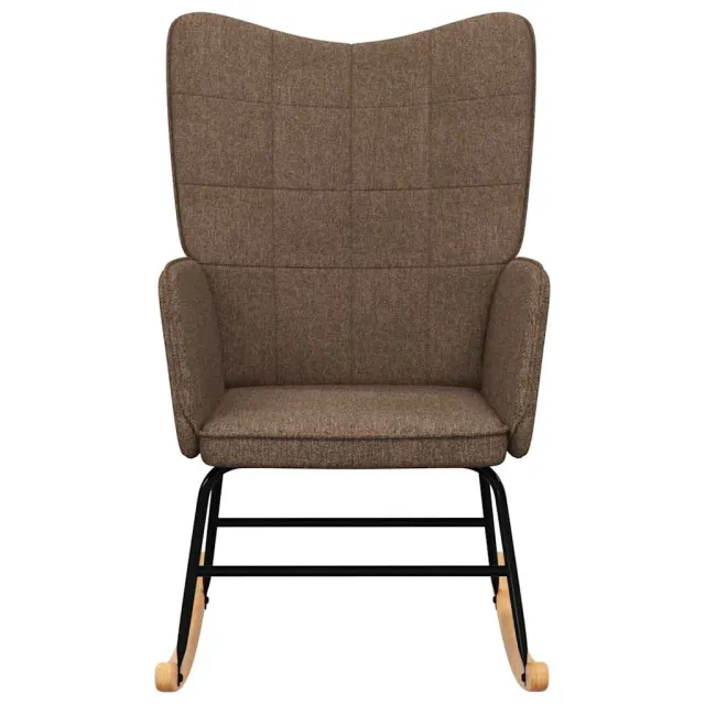 Chaise à bascule Marron Tissu