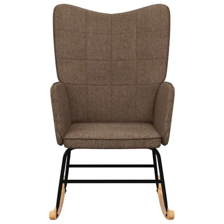 Chaise à bascule Marron Tissu