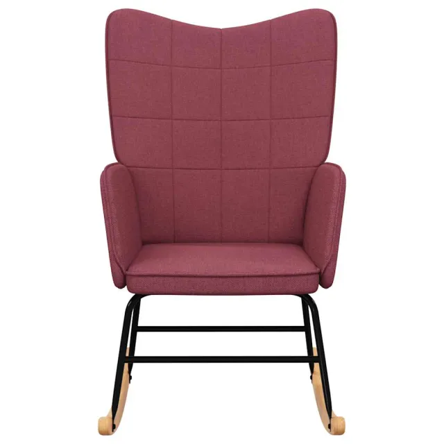 Chaise à bascule Rouge bordeaux Tissu