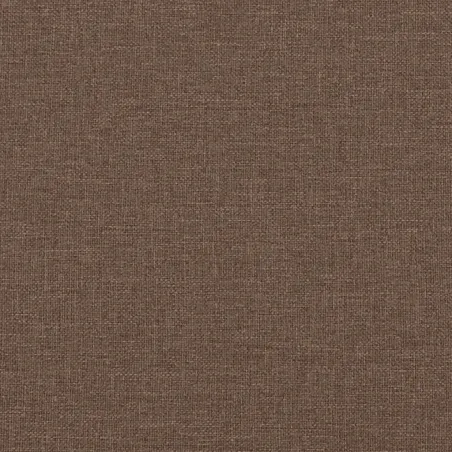 Chaise à bascule avec tabouret Marron Tissu