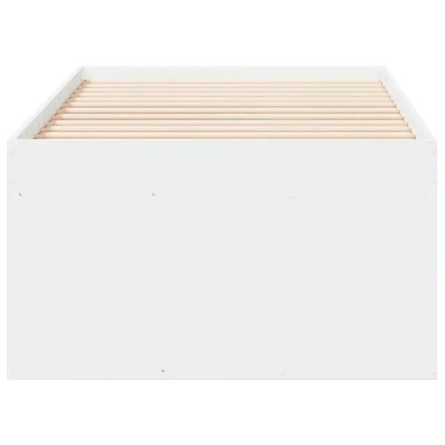 Lit de jour avec tiroirs sans matelas blanc 90x190 cm