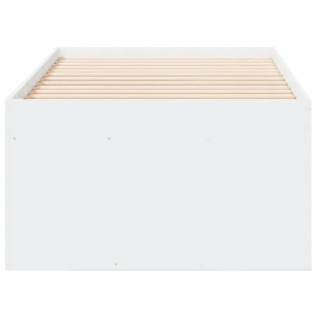 Lit de jour avec tiroirs sans matelas blanc 90x190 cm