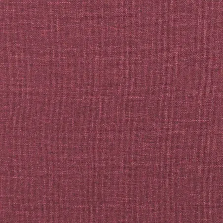 Chaise à bascule avec tabouret Rouge bordeaux Tissu