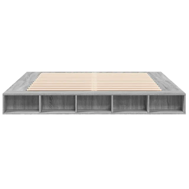 Cadre de lit sans matelas sonoma gris 180x200 cm