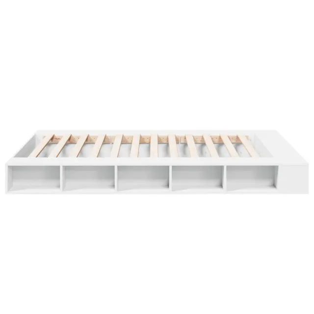 Cadre de lit sans matelas blanc 160x200 cm