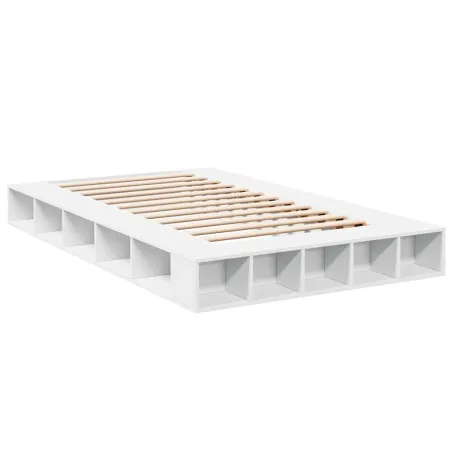 Cadre de lit sans matelas blanc 135x190 cm
