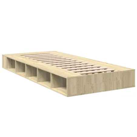 Cadre de lit sans matelas chêne sonoma 90x200 cm