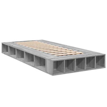 Cadre de lit sans matelas sonoma gris 90x200 cm