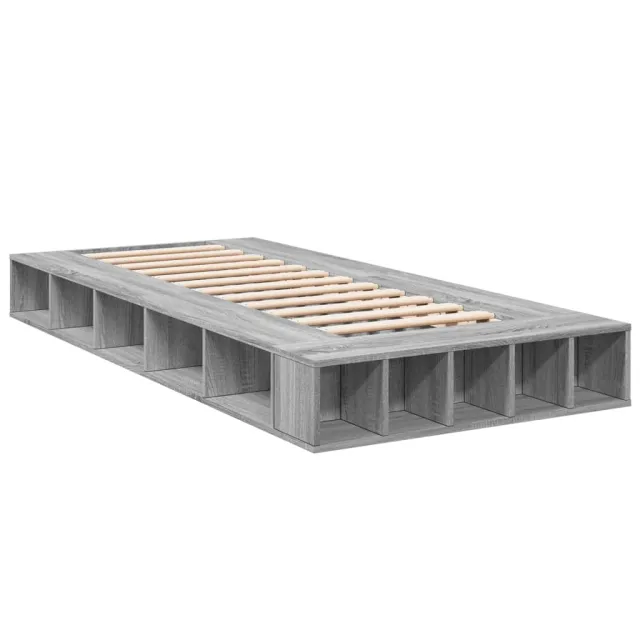 Cadre de lit sans matelas sonoma gris 90x190 cm