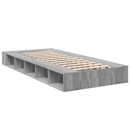 Cadre de lit sans matelas sonoma gris 90x190 cm