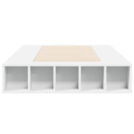 Cadre de lit sans matelas blanc 75x190 cm