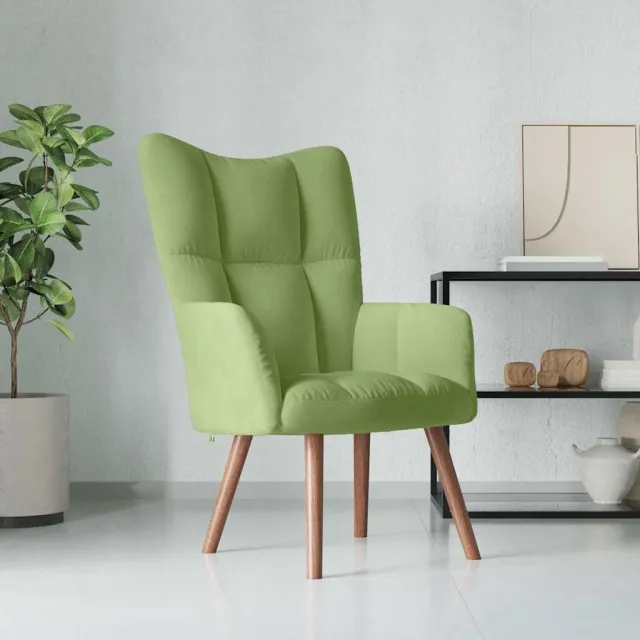 Chaise de relaxation Vert clair Velours