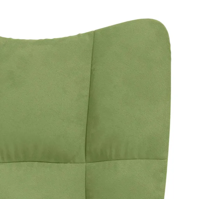 Chaise de relaxation Vert clair Velours