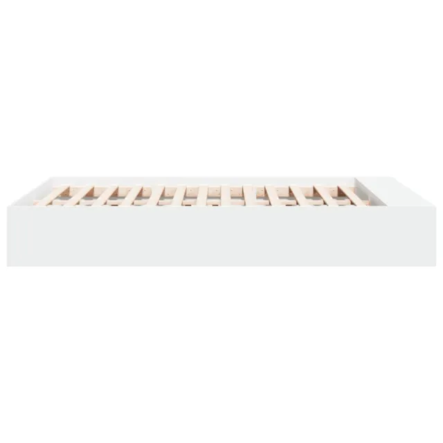 Cadre de lit sans matelas blanc 135x190 cm