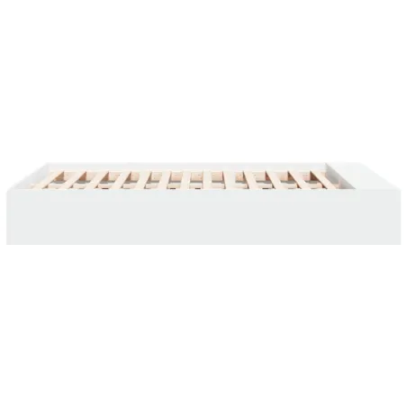 Cadre de lit sans matelas blanc 135x190 cm