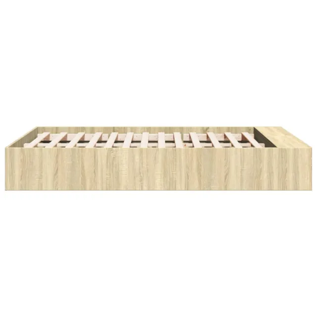 Cadre de lit sans matelas chêne sonoma 120x190 cm