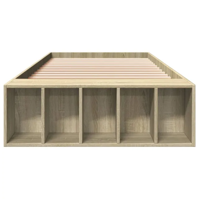 Cadre de lit sans matelas chêne sonoma 100x200 cm