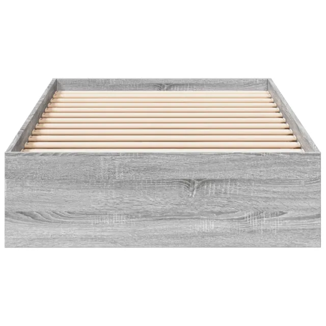 Cadre de lit avec tiroirs sans matelas sonoma gris 90x200 cm